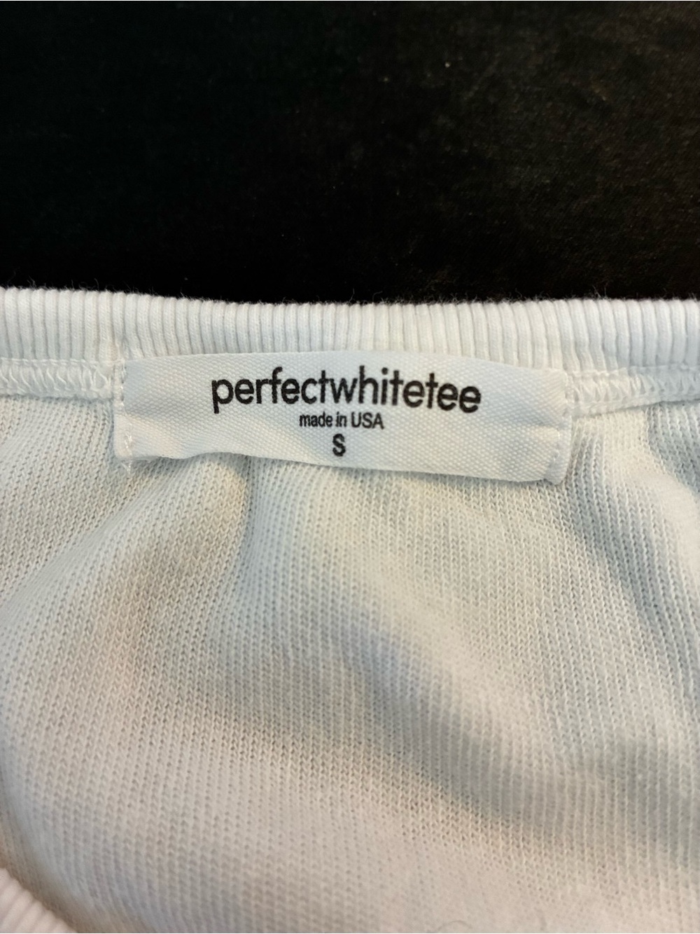 perfectwhitetee White Ribbed Crewneck Tank Size S - Picture 3 of 7